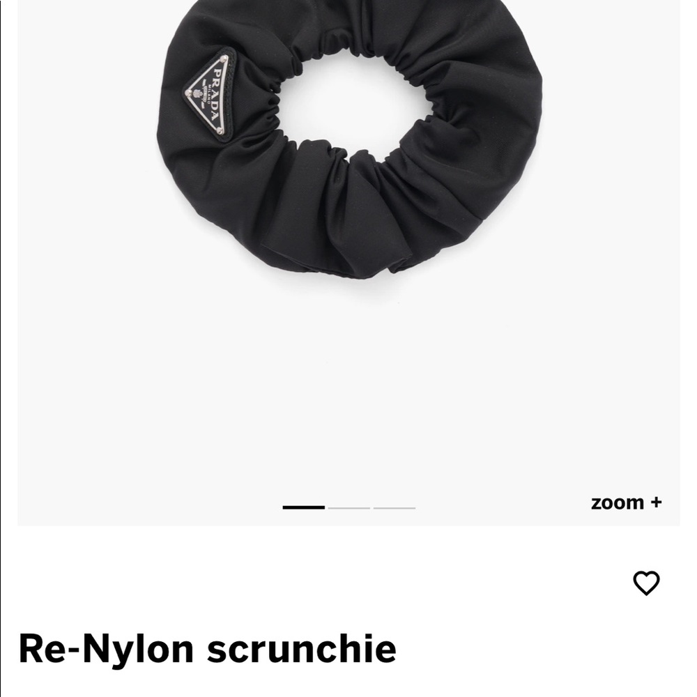 Prada leather scrunches